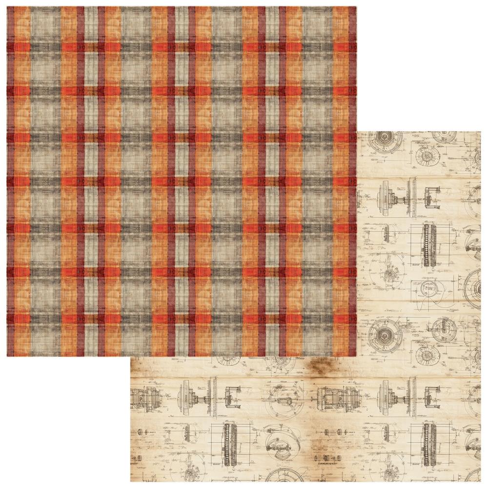 49 and Market - Rust and Revs 2.0 Collection - 12x12 Double-Sided Paper - Tenacious