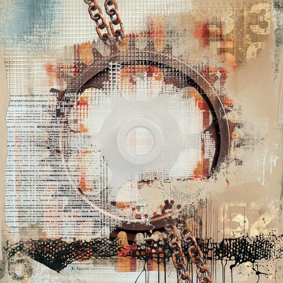 49 and Market - Rust and Revs 2.0 Collection - 12x12 Double-Sided Paper - Dashing