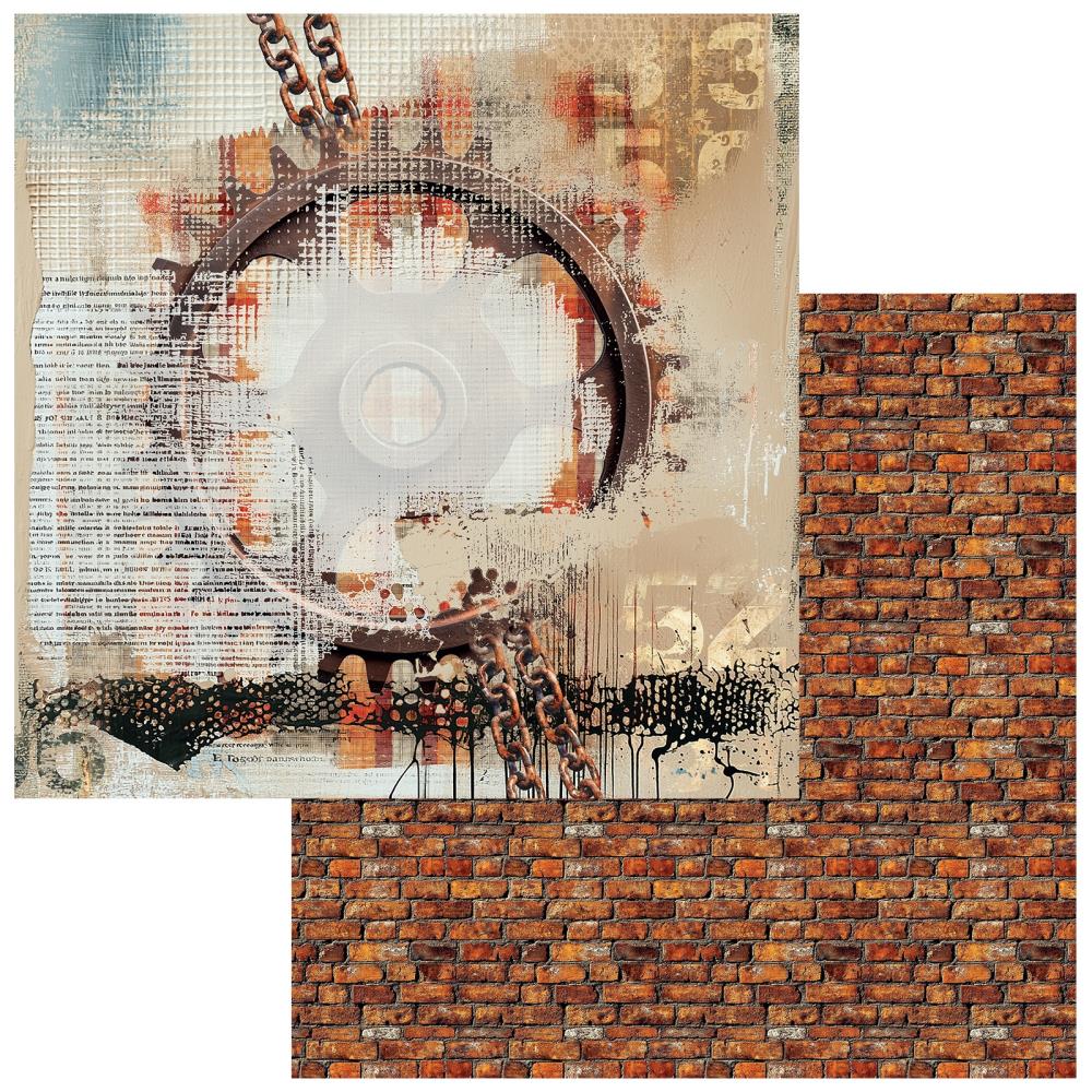 49 and Market - Rust and Revs 2.0 Collection - 12x12 Double-Sided Paper - Dashing