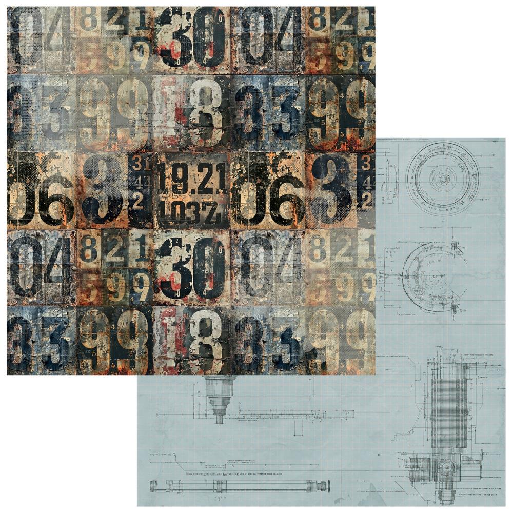 49 and Market - Rust and Revs 2.0 Collection - 12x12 Double-Sided Paper - Steadfast
