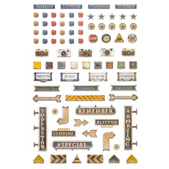 49 and Market - Rust and Revs 2.0 Collection - Epoxy Stickers