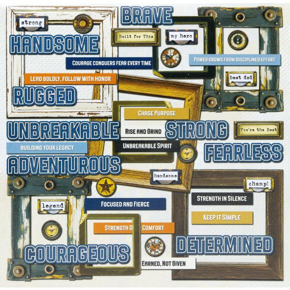 49 and Market - Rust and Revs 2.0 Collection - Chipboard Set