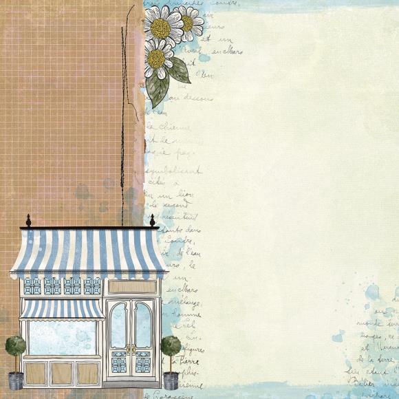 49 and Market - The Flower Emporium by Vicki Boutin -12 x 12 Double-Sided Paper -Starters Paper 1