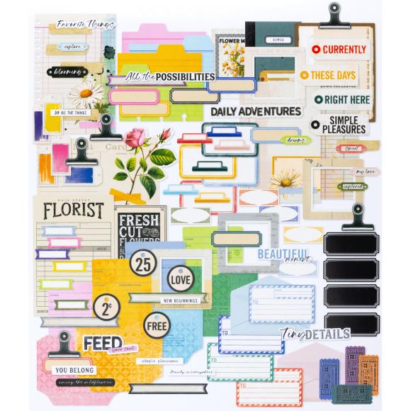 49 and Market - The Flower Emporium by Vicki Boutin - Journaling Die-Cuts