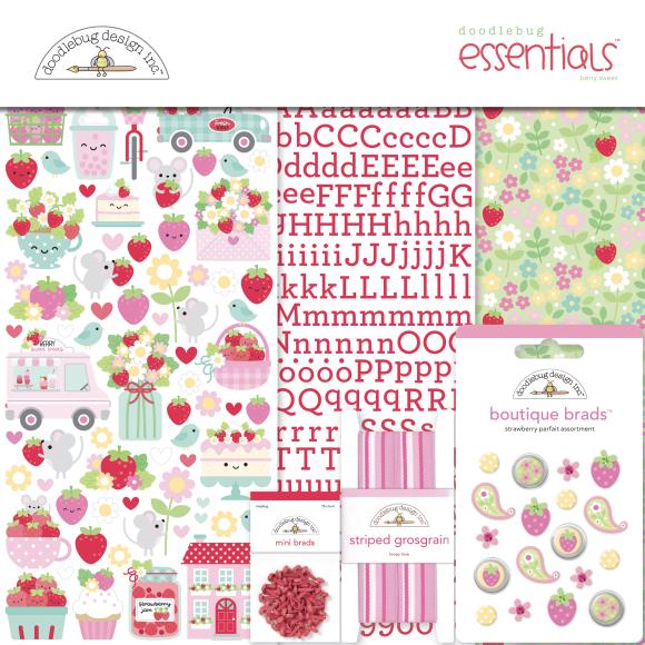 Doodle Bug Design - Berry Sweet Collection - Essentials Page Kit