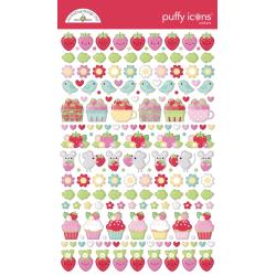 Doodle Bug Design - Berry Sweet Collection - Puffy Stickers - Icons