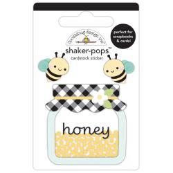 Doodlebug Design - Cardstock Stickers - Shaker-Pops - Honey Bees