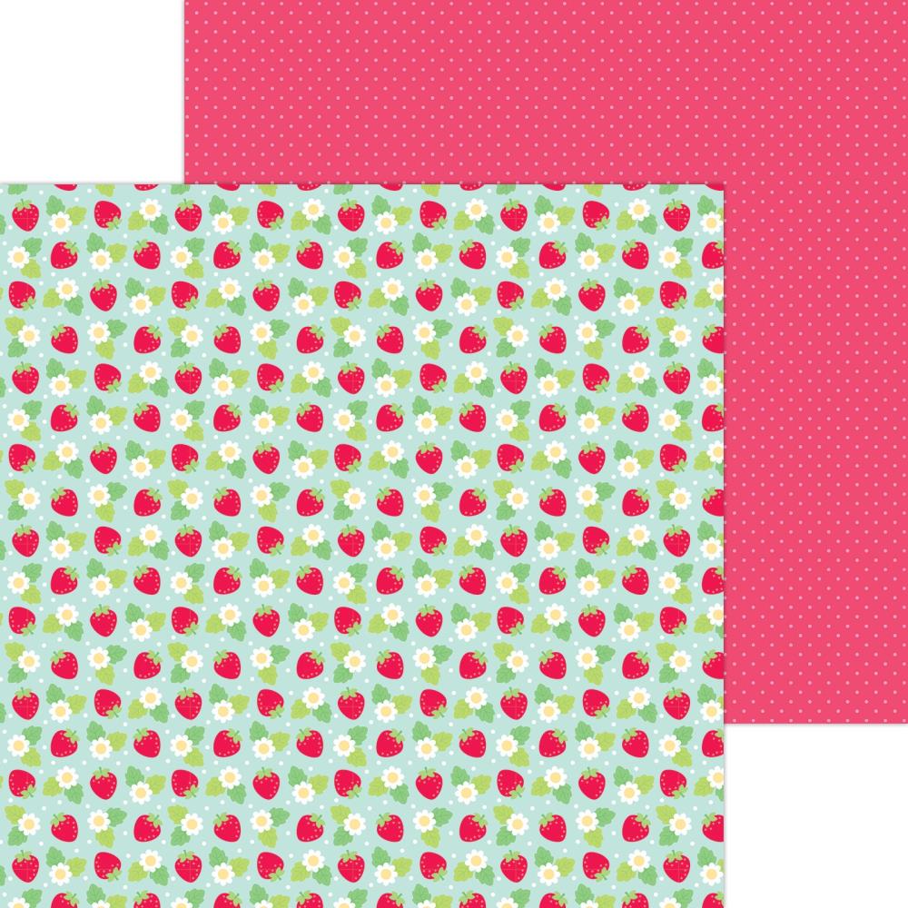 Doodle Bug Design - Berry Sweet Collection - 12 x 12 Double-Sided Paper - Berry Sweet