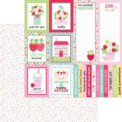 Doodle Bug Design - Berry Sweet Collection - 12 x 12 Double-Sided Paper - Sweet Spot