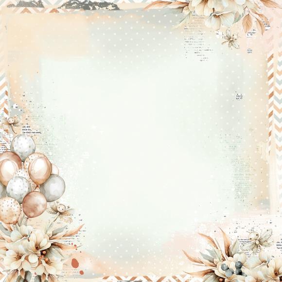 49 and Market - Little Dreamer Collection - 12 x 12 Double Sided Paper - Cloud Nine