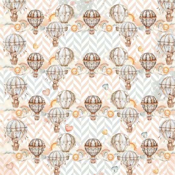49 and Market - Little Dreamer Collection - 12 x 12 Double Sided Paper - Cloud Nine