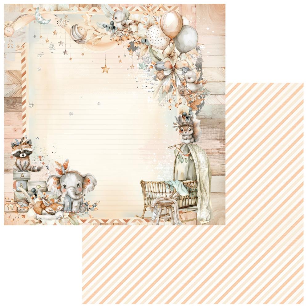 49 and Market - Little Dreamer Collection - 12 x 12 Double Sided Paper - Hello World