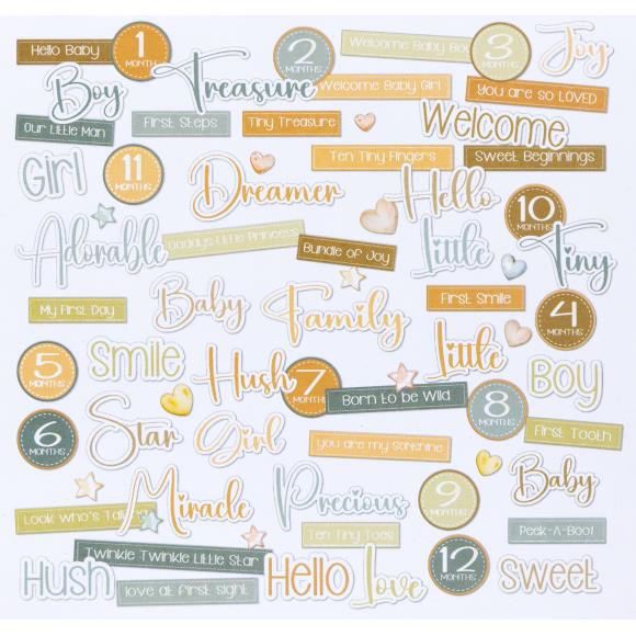 49 and Market - Little Dreamer Collection - Chipboard Words