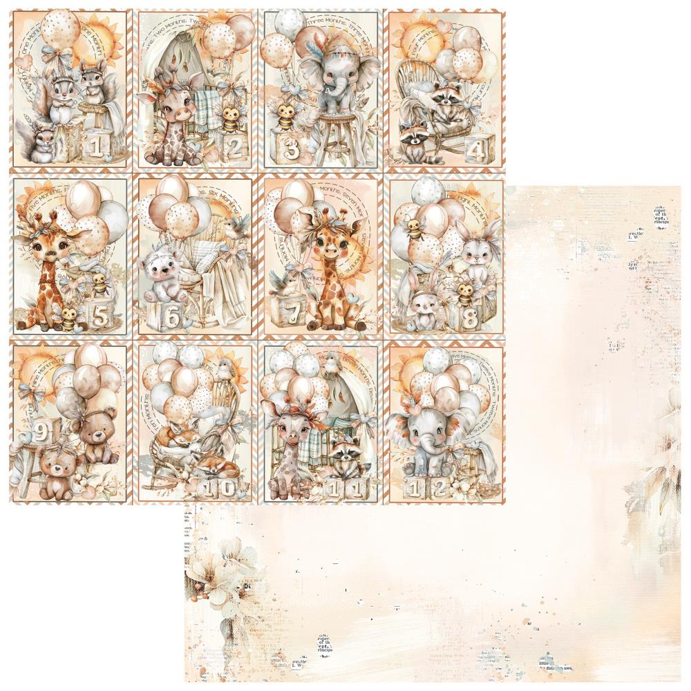 49 and Market - Little Dreamer Collection - 12 x 12 Double Sided Paper - Milestones