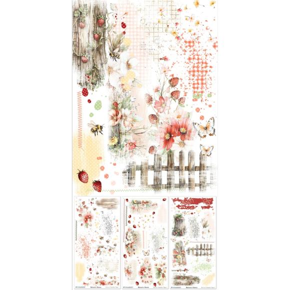 49 and Market - Nature's Haven Collection - 6 x 12 Rub-on Transfer Set
