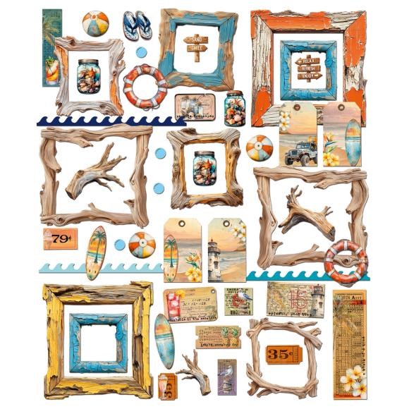 49 and Market - Beach Vibes Collection - Die Cuts