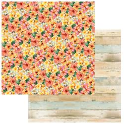49 and Market - Beach Vibes Collection - 12 x 12 Double Sided Paper - Sunshine
