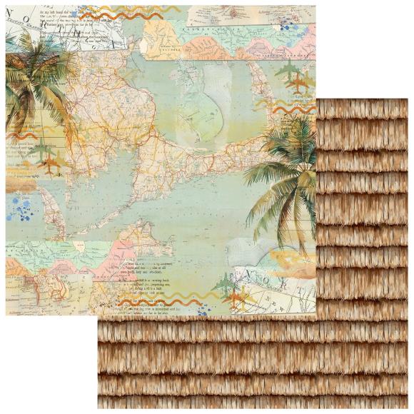 49 and Market - Beach Vibes Collection - 12 x 12 Double Sided Paper - Saltwater