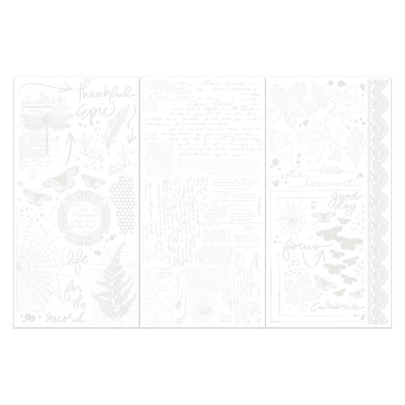 49 and Market - Curiosities in Willow Grove -Rub-On Transfer Set - Irresistible Focus