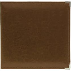 We R Memory Keepers - 12"X12" Classic Leather D-Ring Album - Dark Chocolate