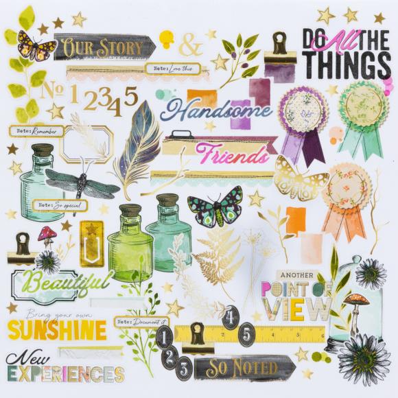 49 and Market - Curiosities in Willow Grove - Foiled Die Cut Assortment