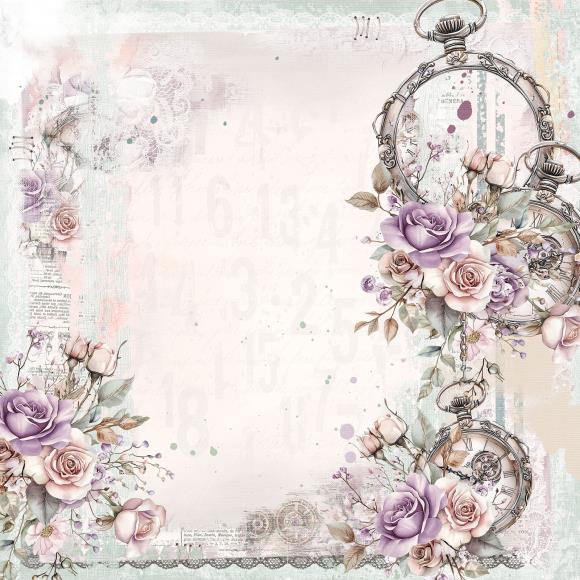 49 and Market - Echoes Of Time - Double-Sided Cardstock 12"X12" - Timeless