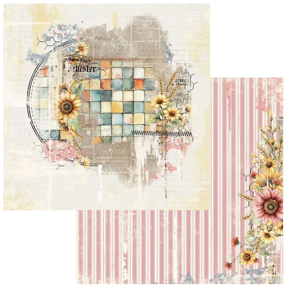 49 and Market - Whispering Way Collection - 12 x 12 Double-Sided Scrapbook Paper - Sunshinne Days