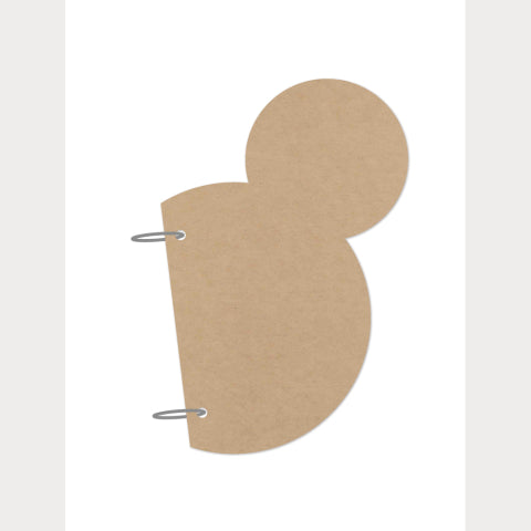 Simple Stories - SNAP Studio Collection - Mini Chipboard Album - Mouse Ear