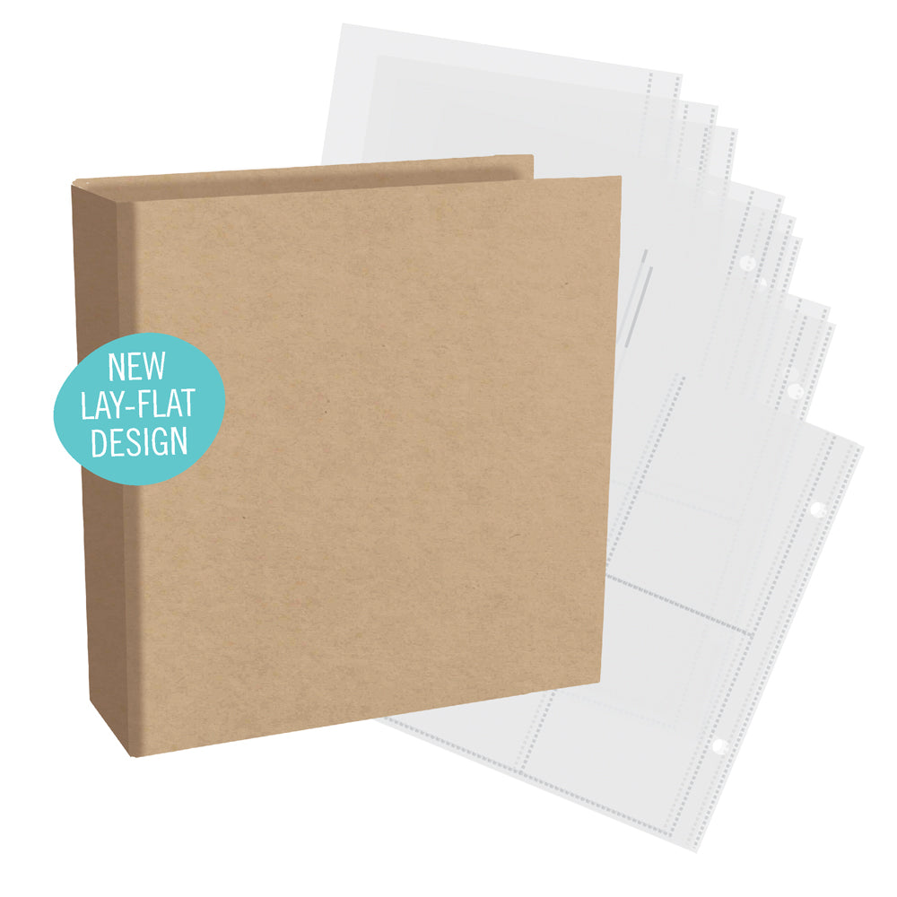 Simple Stories - SNAP Studio Collection - 6 x 8 - Chipboard Binder - Kraft