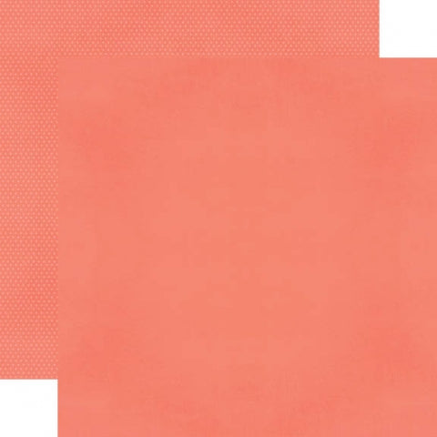 Simple Stories - Color Vibe Collection - 12 x 12 Double Sided Paper -Coral