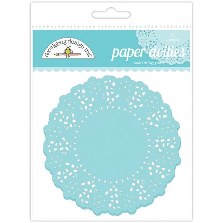 Doodlebug 4" Doilies - Swimming Pool