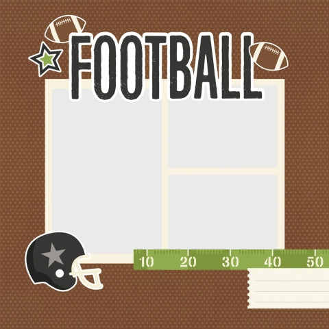 Simple Stories - Simple Pages Collection - Page Pieces - Football