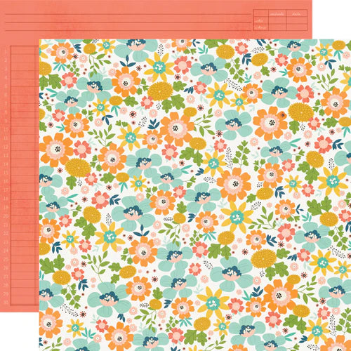 Simple Stories - Summer Snapshots Collection - 12 x 12 Double-Sided Paper - Happy Days
