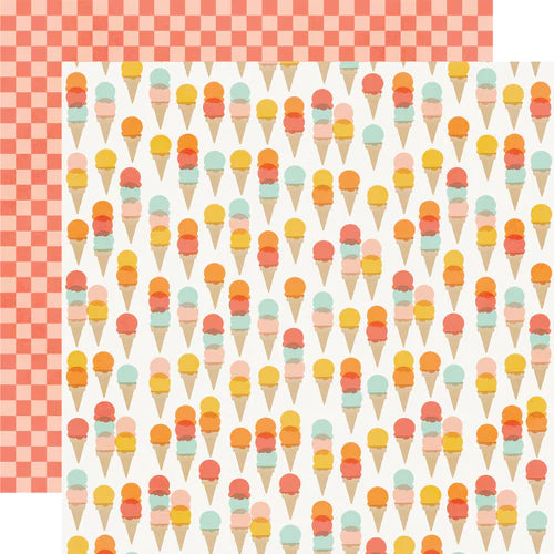 Simple Stories - Summer Snapshots Collection - 12 x 12 Double-Sided Paper - Fun + Sunshine