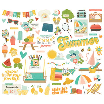 Simple Stories - Summer Snapshots Collection - Bits & Pieces