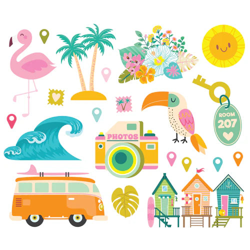 Simple Stories - Just Beachy Collection - Ephemera - Big Bits