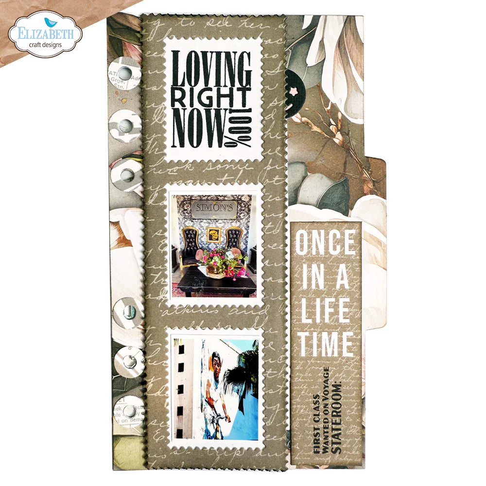 Elizabeth Craft Designs - Once In A Lifetime Collection - Dies - Stamp Photo Frame Overlay