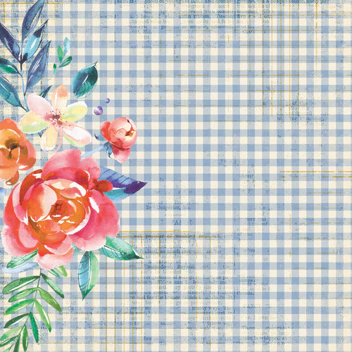 Simple Stories - Simple Vintage Linen Market Collection - 12 x 12 Double Sided Paper - From The Heart