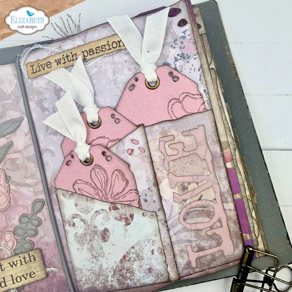 Elizabeth Craft Designs - Hello You Collection - Dies - Tri-Fold Slider Pocket