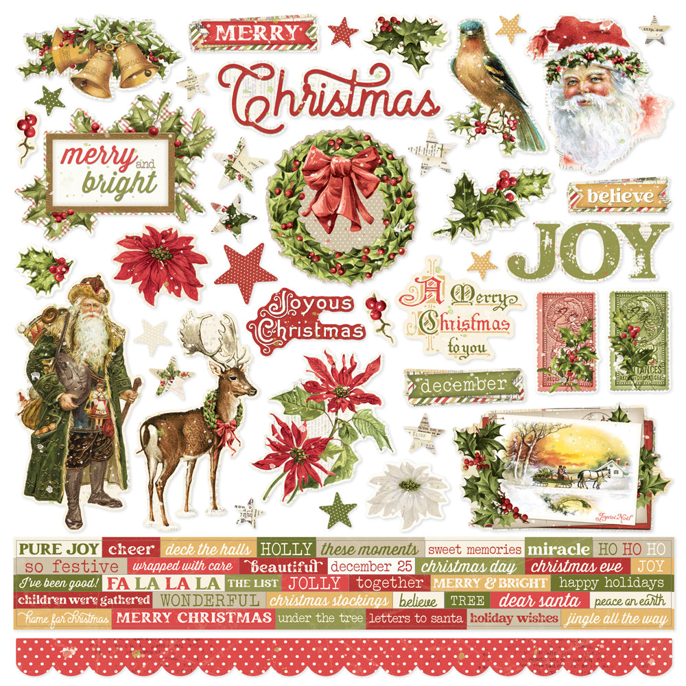 Simple Stories - Yuletide Collection - Cardstock Stickers