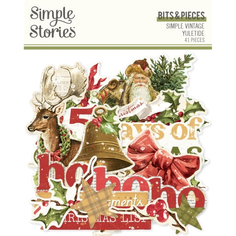 Simple Stories - Simple Vintage Yuletide Collection - Ephemera - Bits & Pieces