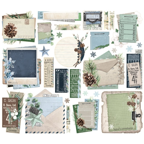 Simple Stories - Simple Vintage Fresh Snow Collection - Ephemera