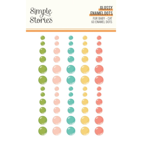 Simple Stories - Fur Baby Cat - Glossy Enamel Dots