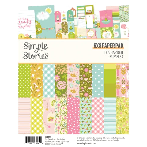 Simple Stories - Tea Garden - 6 x 8 Paper Pad