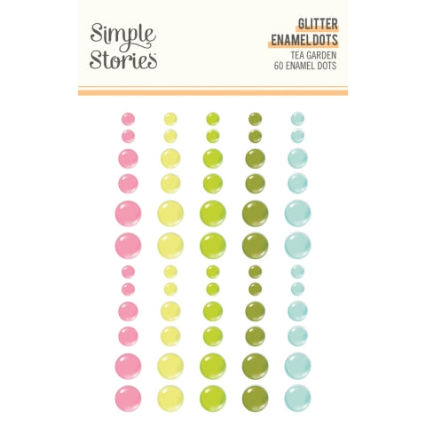 Simple Stories - Tea Garden Collection - Glitter Enamel Dots