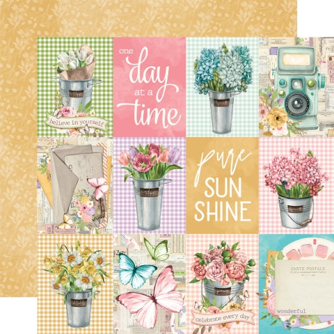 Simple Stories - Simple Vintage Flower Shoppe Collection - 12 x 12 Double Sided Paper - 3 x 4 Elements