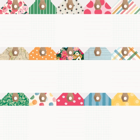 Simple Stories - Sunny Days Collection - 12 x 12 Double-Sided Cardstock -Tag Elements