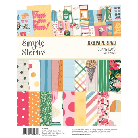 Simple Stories - Sunnny Days Collection - 6 x 8 Pad