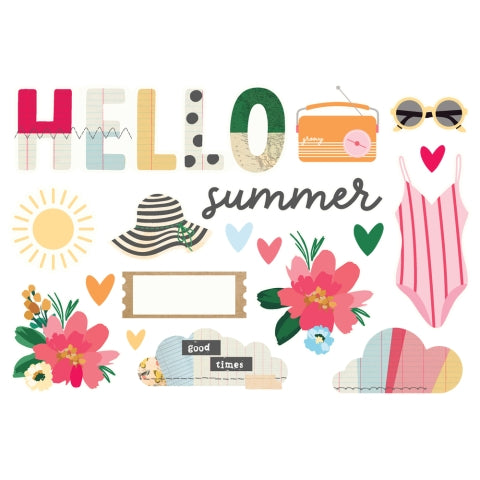 Simple Stories - Sunny Days Collection - Simple Pages Page Pieces