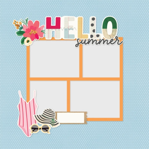 Simple Stories - Sunny Days Collection - Simple Pages Page Pieces